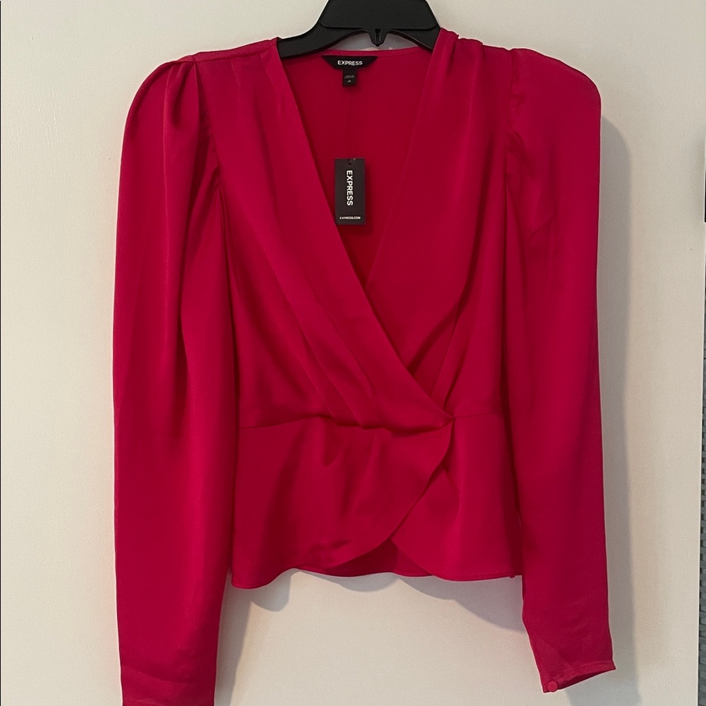 Express Women's Vibrant Red Blouse